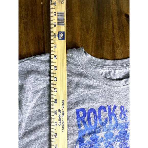 Rock & Roll USA Graphic T-Shirt XXL Gray Cotton Blend Short Sleeve - Picture 3 of 4